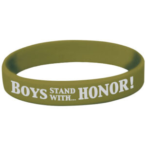 Boys Stand With Honor! Silicone Bracelet