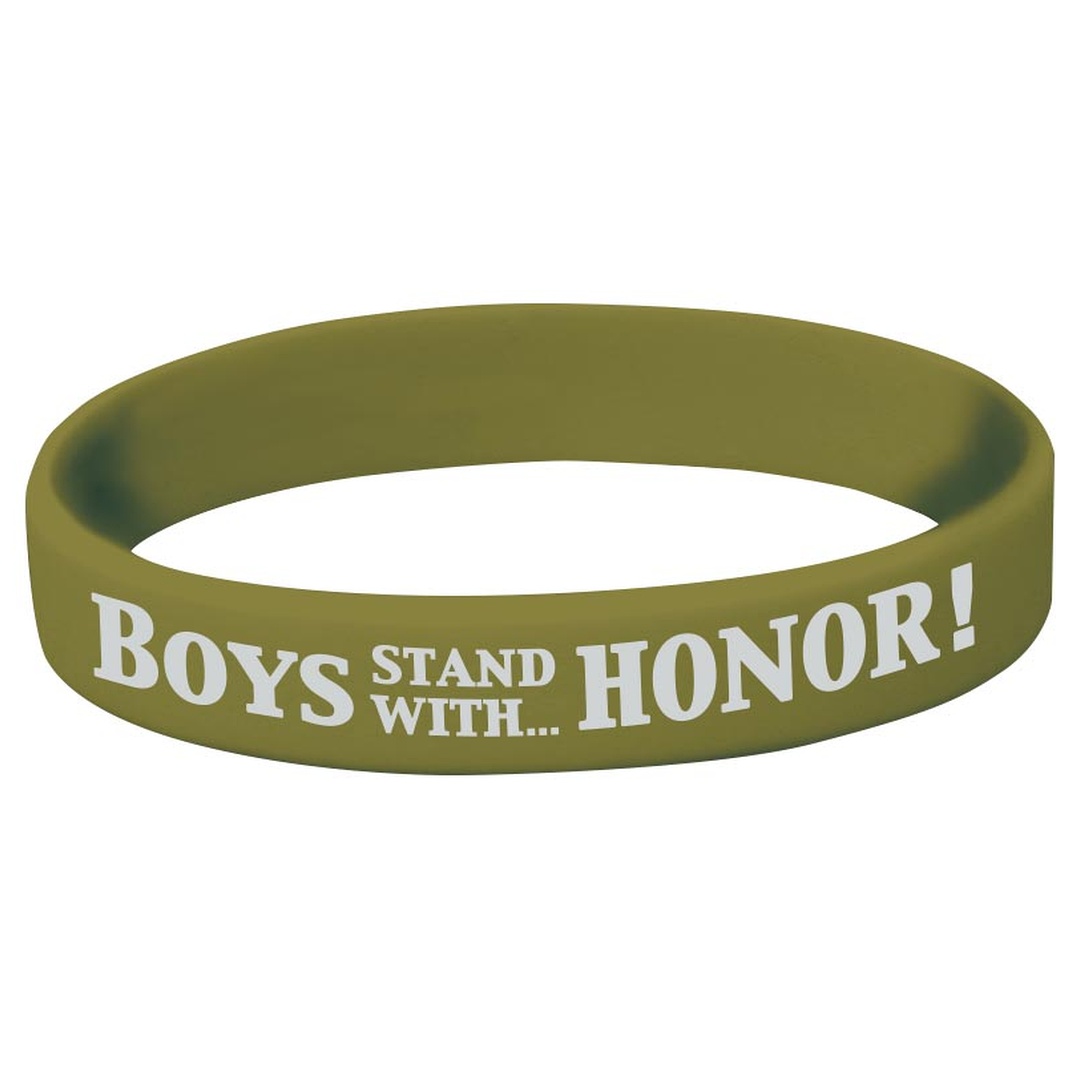 Boys Stand With Honor! Silicone Bracelet