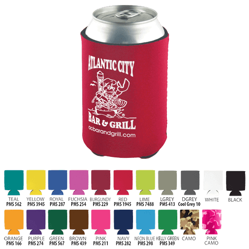 Drink Holder – Pocket Can Coolie – 4MM Thick Foam – Customizable