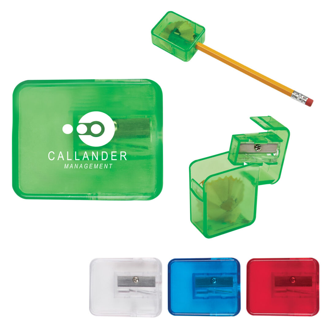 Flip Top Pencil Sharpener-Customizable