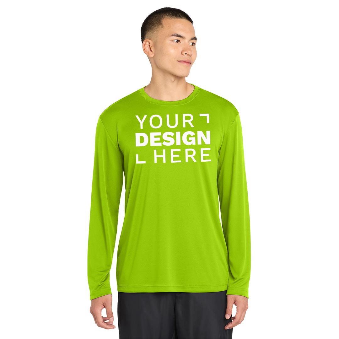 Sport-Tek Competitor Tee – Long Sleeve – Youth & Adult – Screenprinted – Customizable