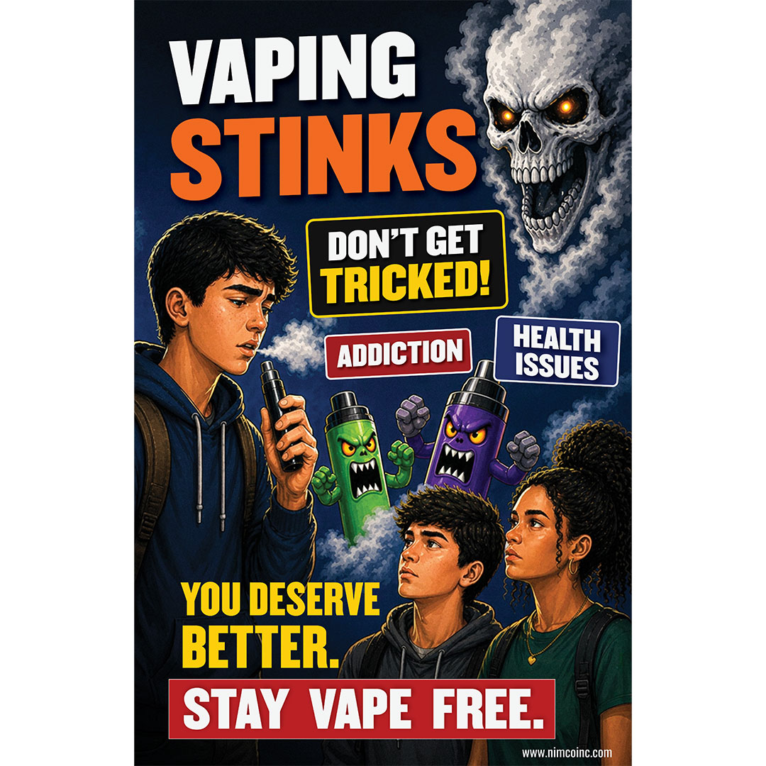 Vaping Prevention Poster: Vaping Stinks