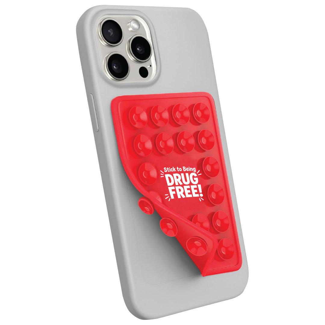 Stick to Being Drug Free! Fidget Buddy & Phone Holder Stick to Being Drug Free! Fidget Buddy & Phone Holder
