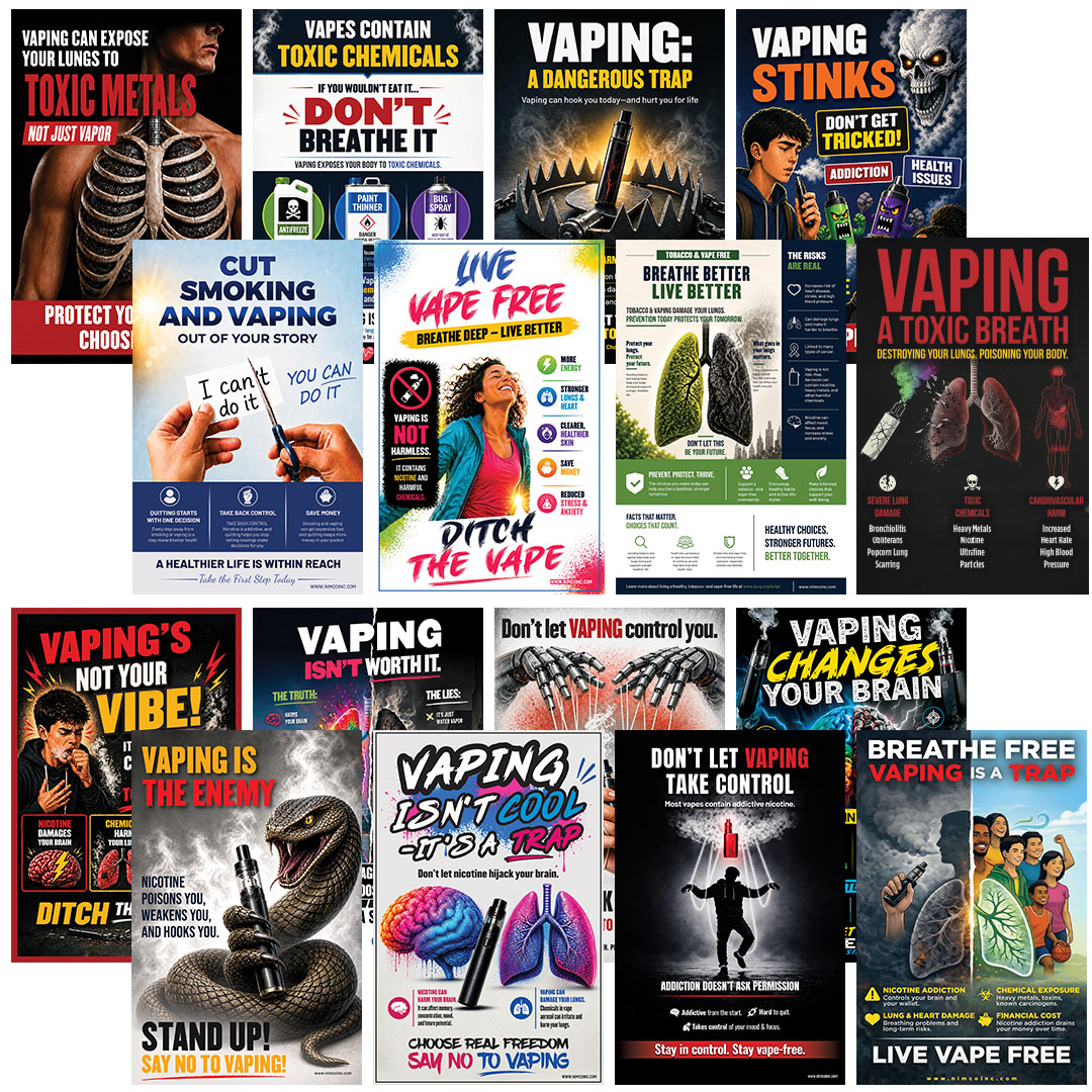Vaping Prevention Poster Set (16 Posters)