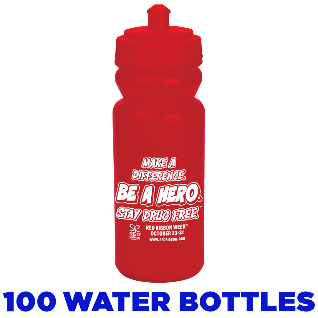 Drug Prevention Water Bottles (Pack of 100)