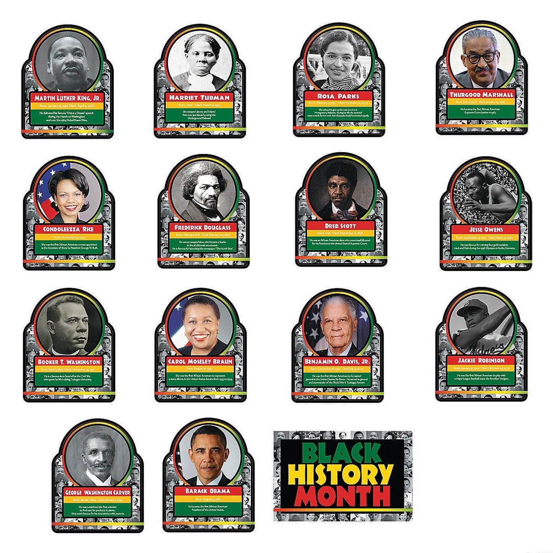 Black History Learning Charts – 15 Pc.