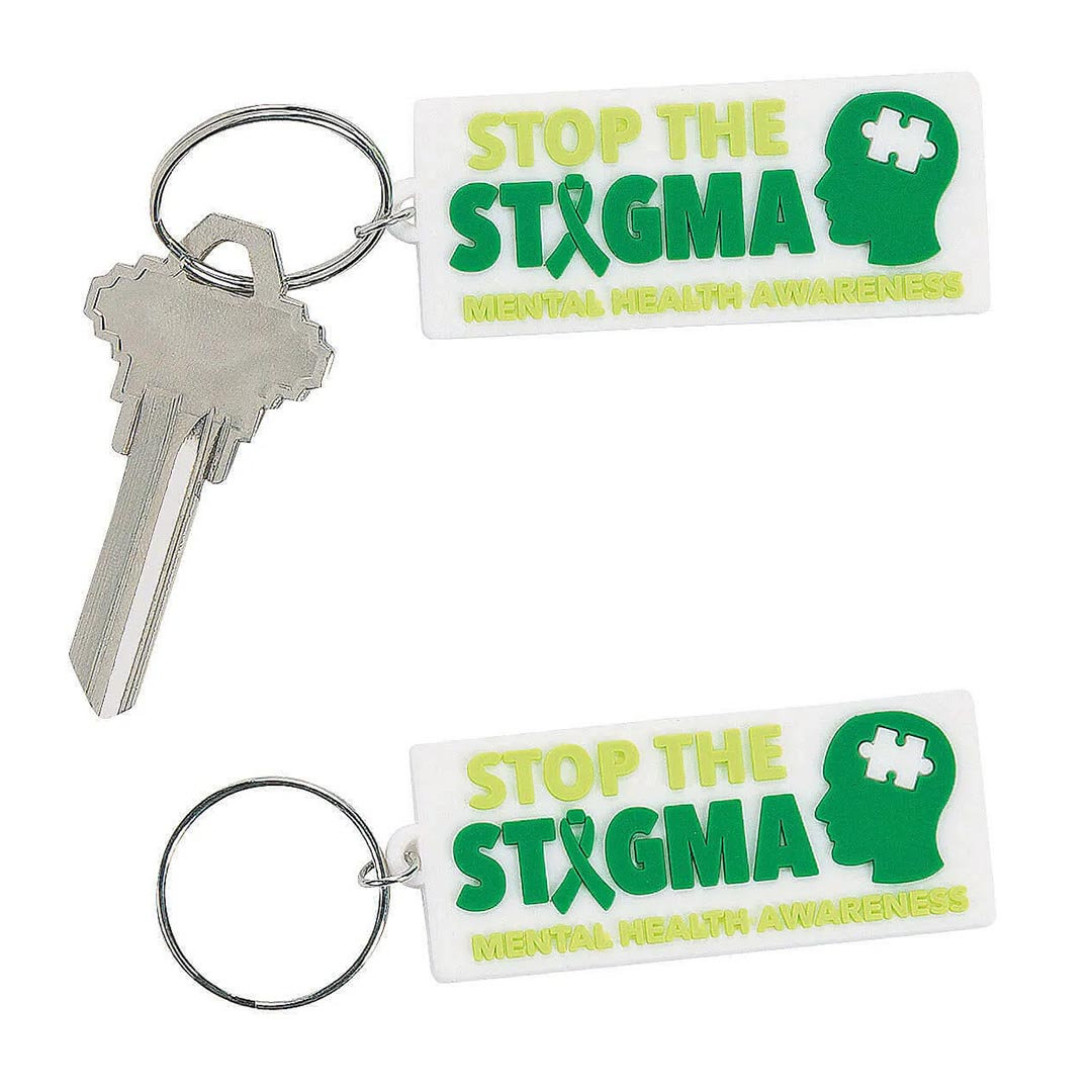 Mental Health Awareness Keychains – Set of 12