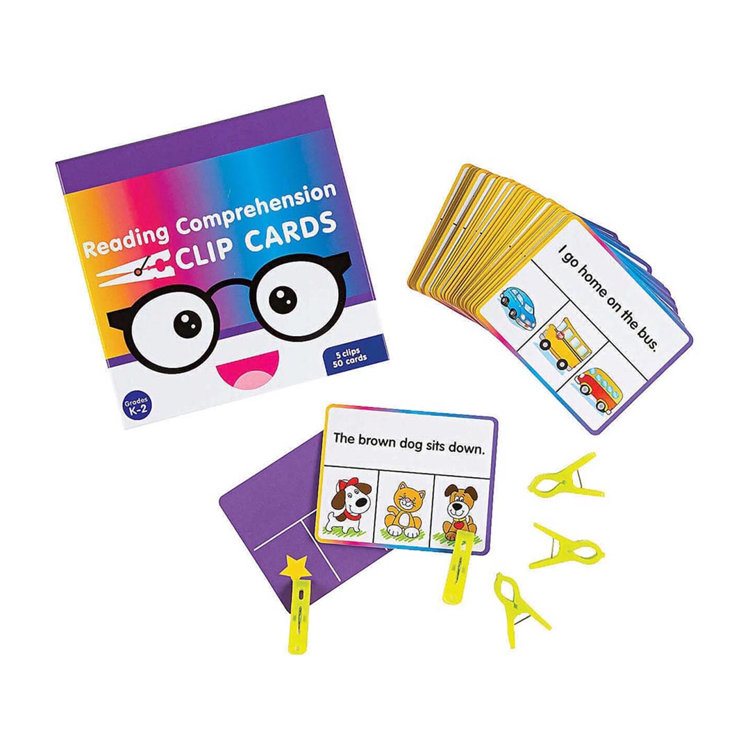 Clip Cards: Reading Comprehension – Set of 50