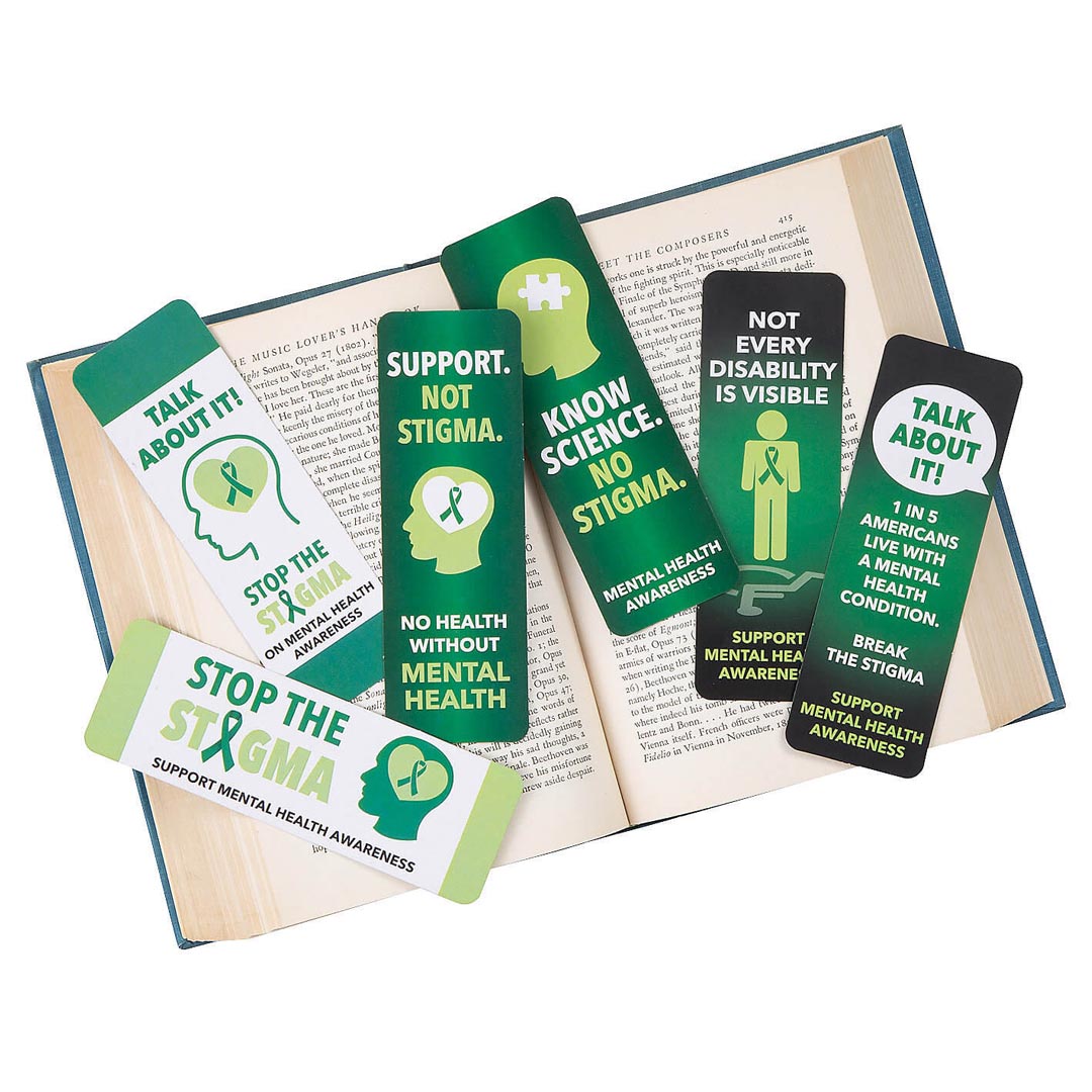 Mental Health Awareness Bookmarks – Laminated – Set of 48