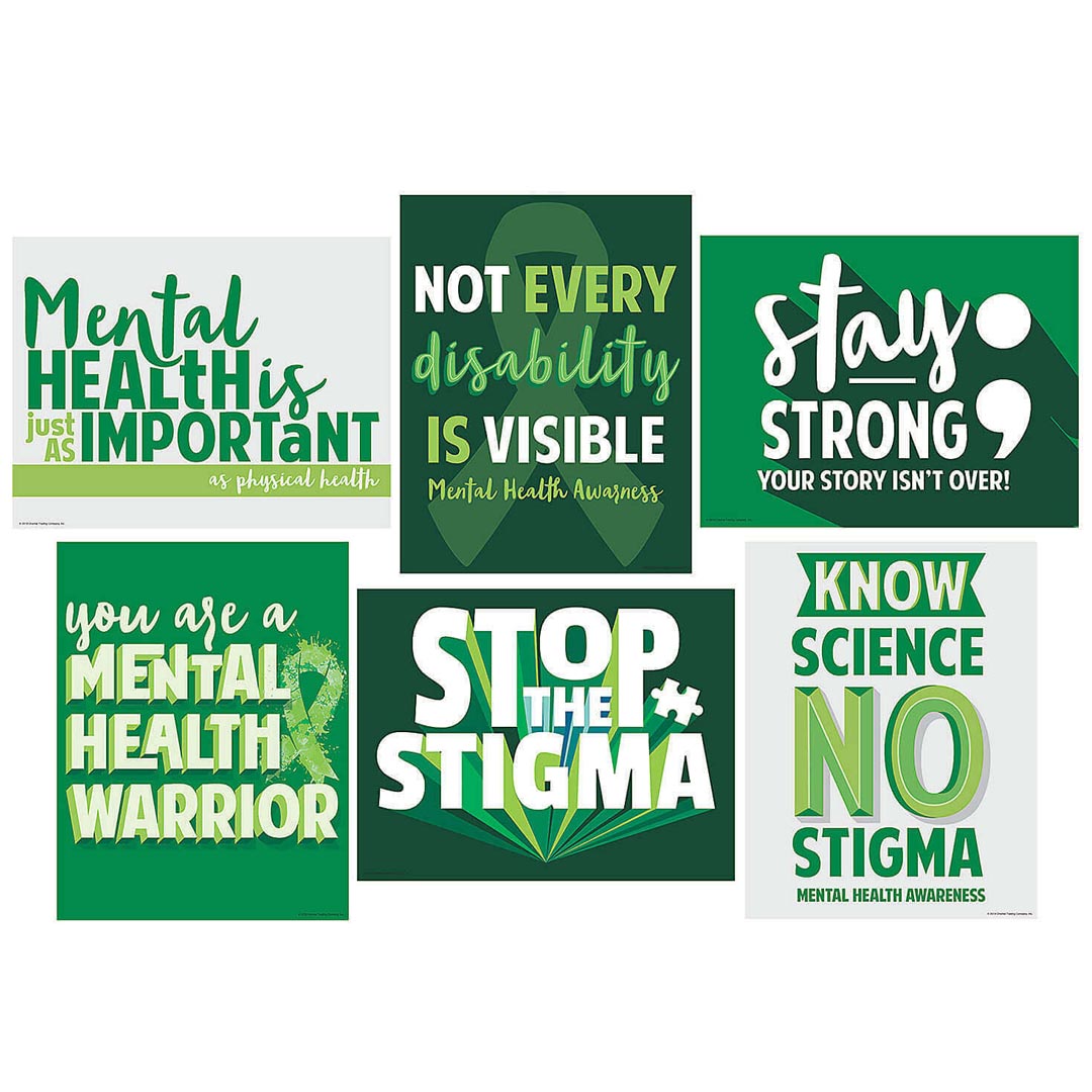 Mental Health Awareness Posters – Set of 6