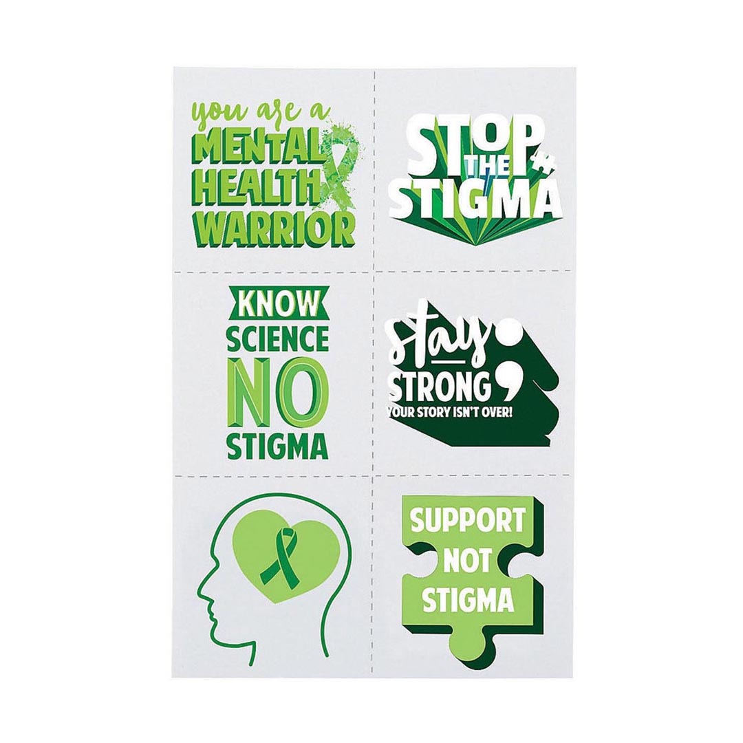 Mental Health Awareness Temporary Tattoos – Bulk 72 Pc.