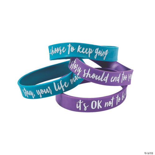 Suicide Awareness Rubber Bracelets – 24 Pc.