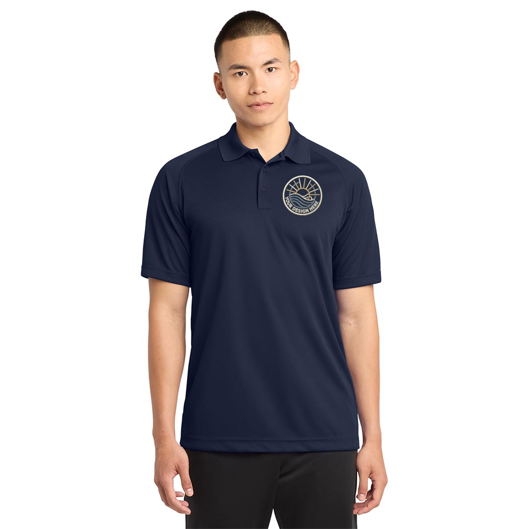 Sport Tek Side Blocked Micropique Sport-Wick Sport Shirt – Adult – Embroidered – Customizable