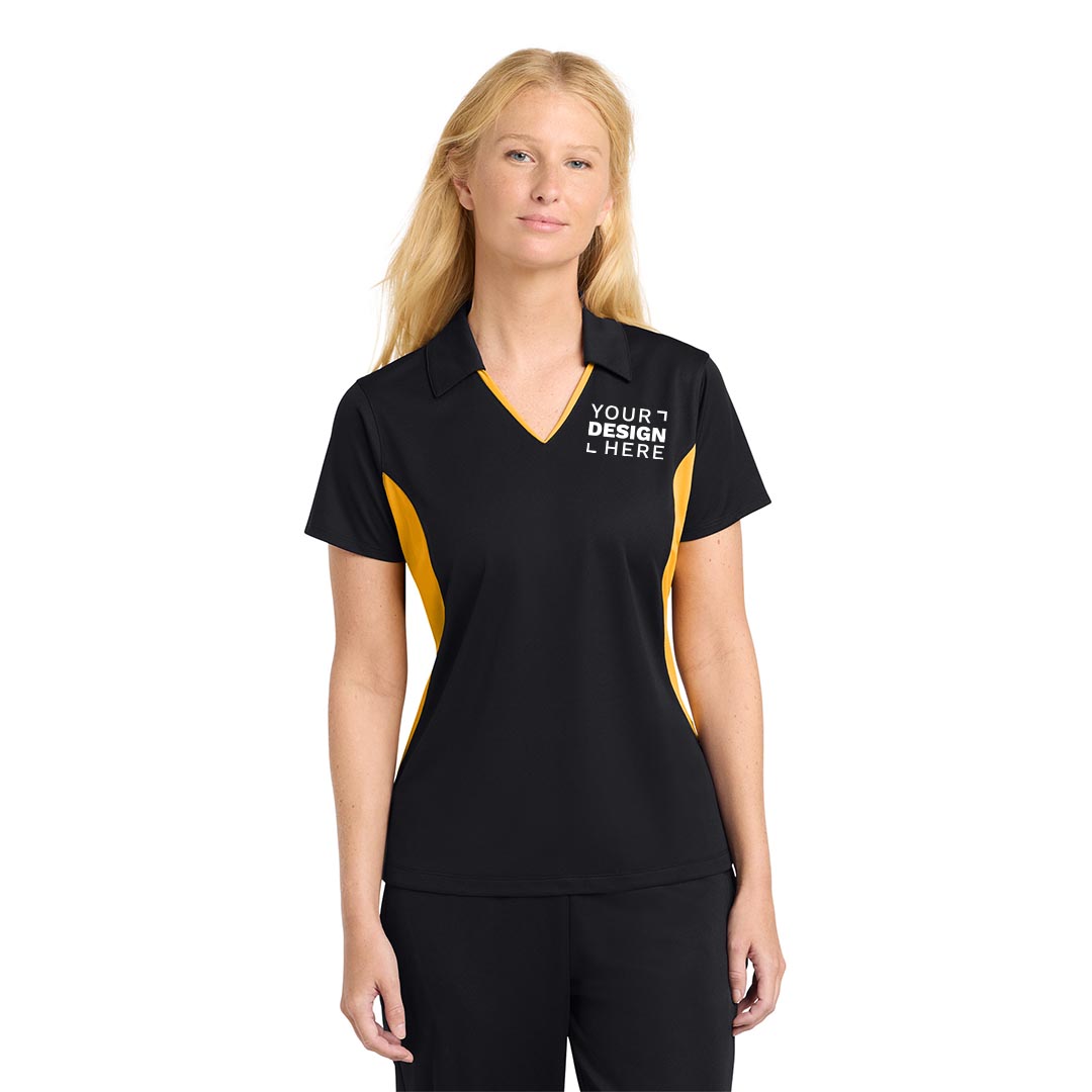 Sport Tek Side Blocked Micropique Sport-Wick Sport Shirt – Ladies – Screenprint