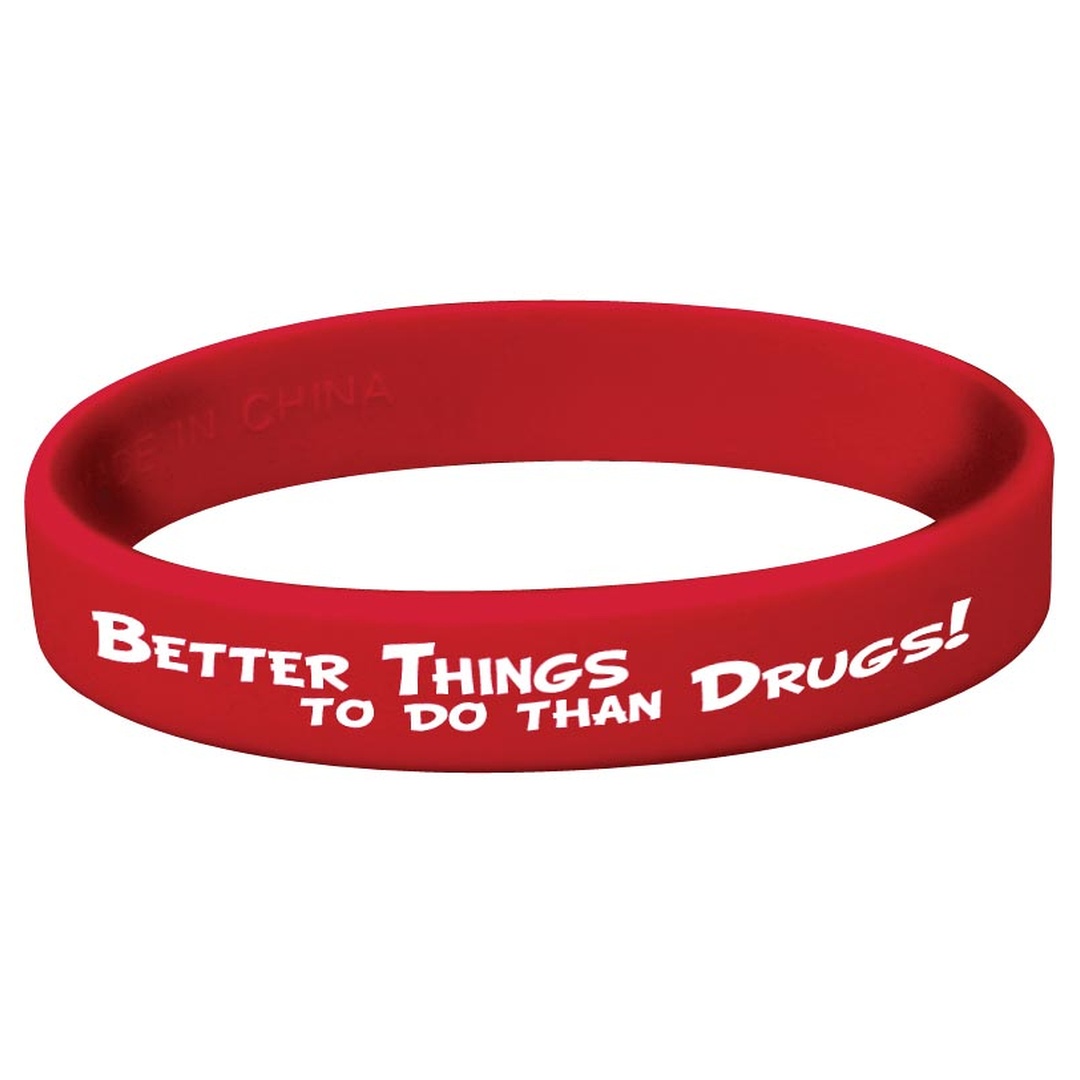 Better Things to do Than Drugs! Silicone Bracelet