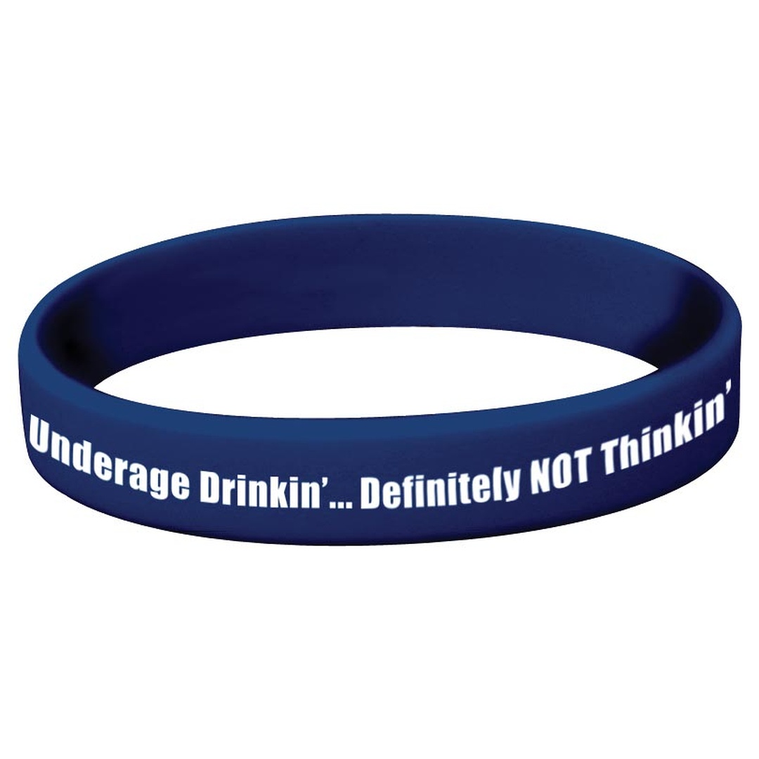 Underage Drinkin’…Definitely NOT Thinkin’ – Silicone Bracelet Underage Drinkin’…Definitely NOT Thinkin’ – Silicone Bracelet