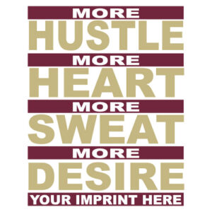 School Spirit Banner (Customizable): More Hustle, More Heart