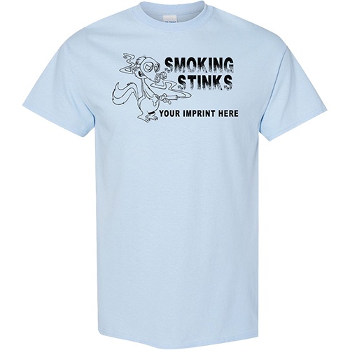 Tobacco Prevention Shirt: Smoking Stinks – Customizable Tobacco Prevention Shirt: Smoking Stinks – Customizable