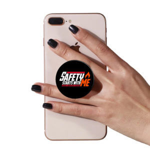 Fire Prevention PopUp Phone Gripper (Customizable): Safety Starts With Me