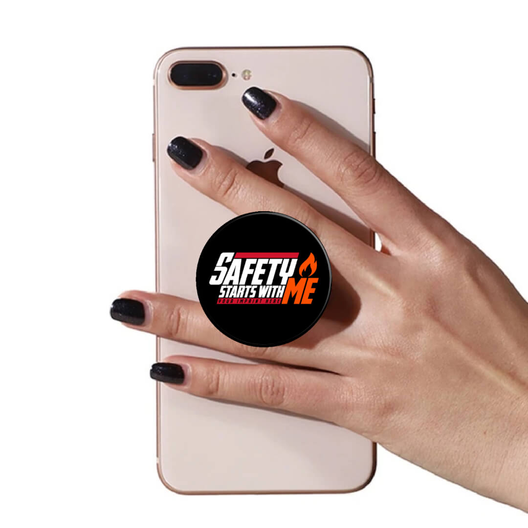 Fire Prevention PopUp Phone Gripper (Customizable): Safety Starts With Me Fire Prevention PopUp Phone Gripper (Customizable): Safety Starts With Me