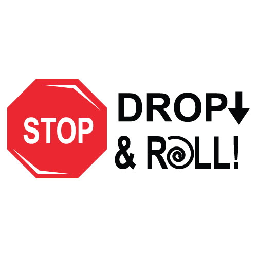 Fire Safety Banner (Customizable): Stop, Drop, and Roll Fire Safety Banner (Customizable): Stop, Drop, and Roll