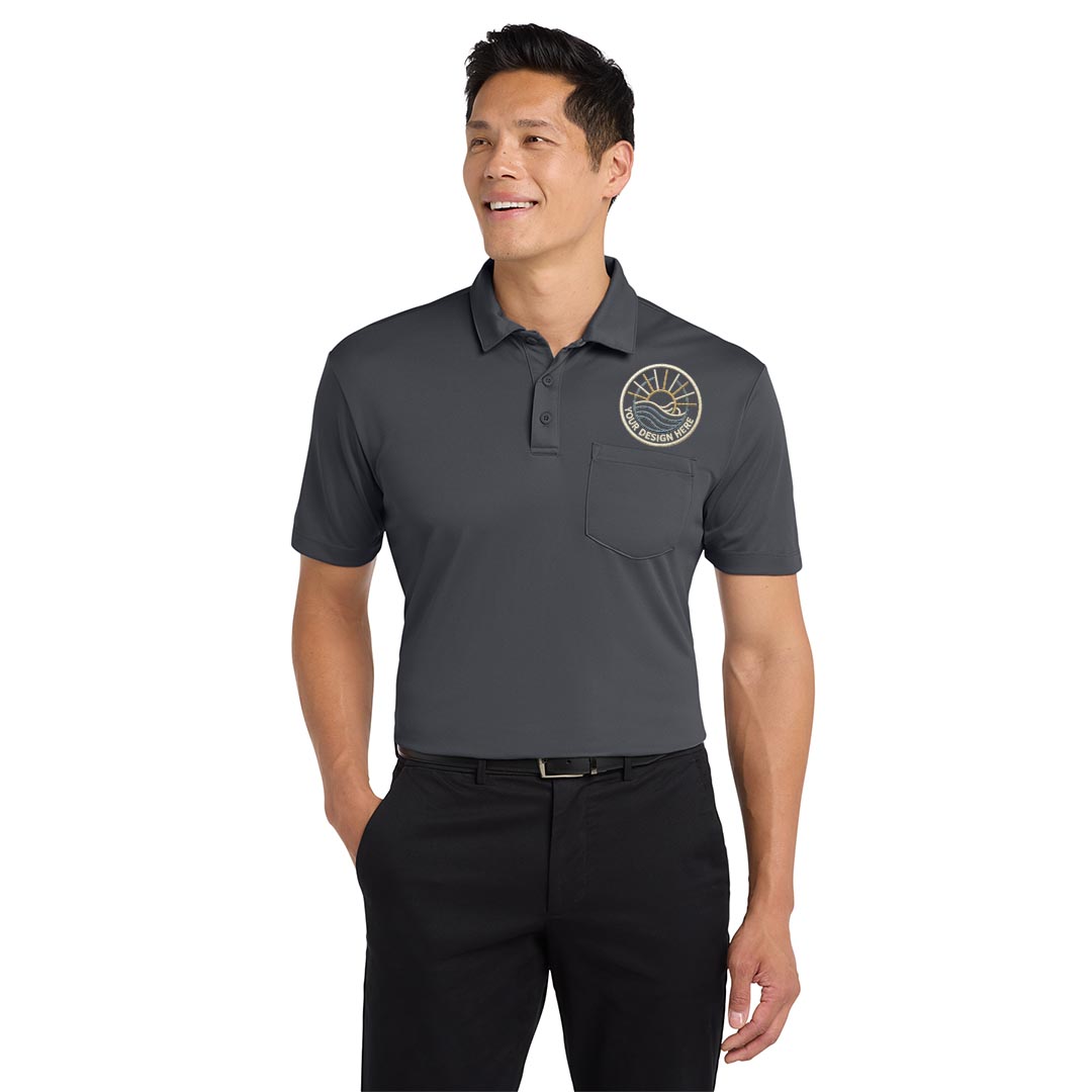 Port Authority Silk Touch Performance Polo With Pocket – Adult – Embroidered