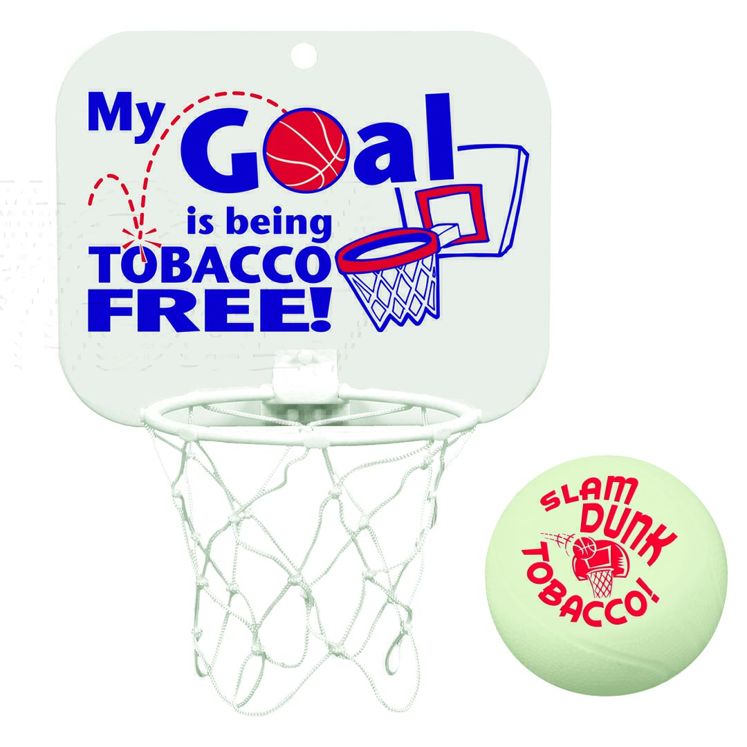 My Goal is Being Tobacco Free Mini Basketball Set