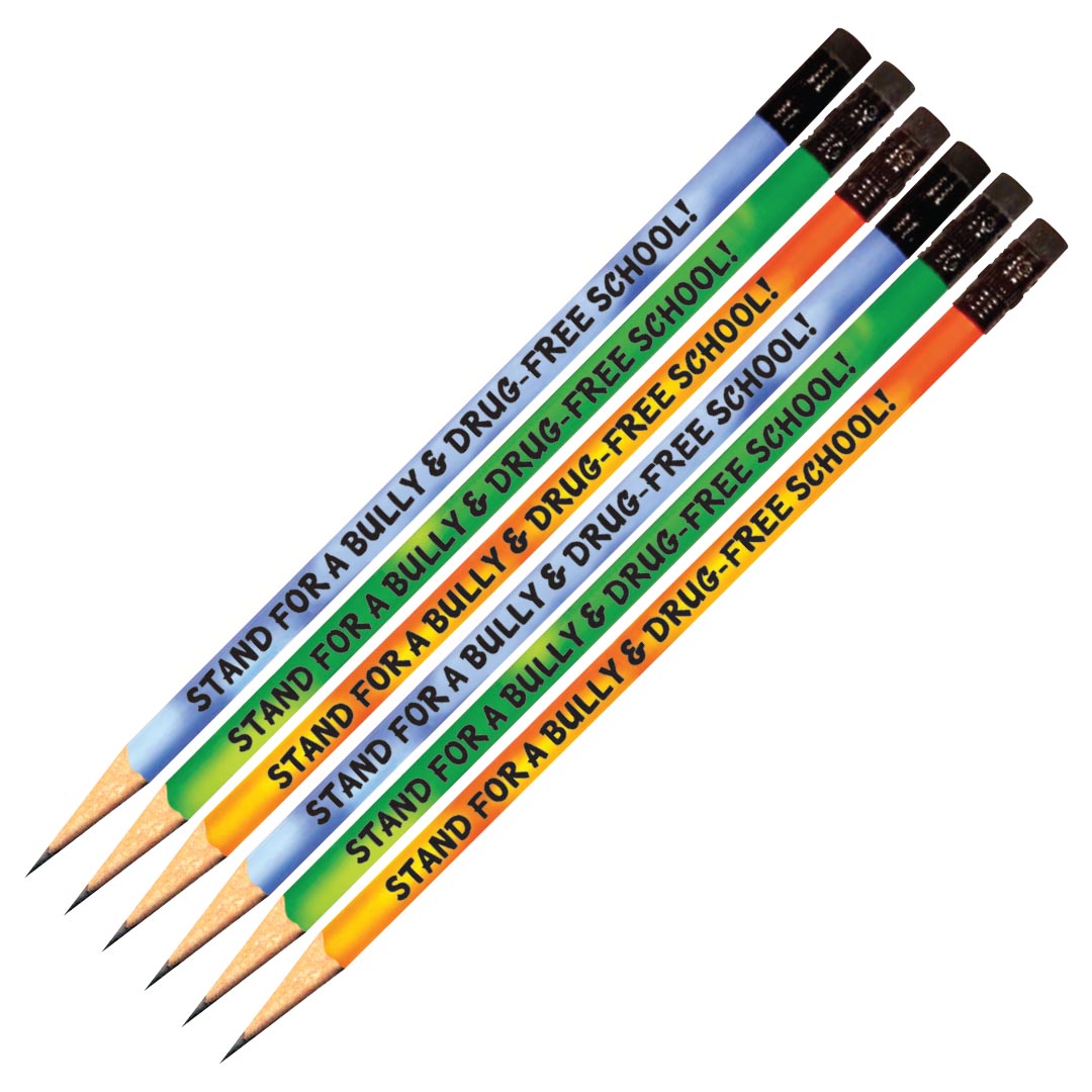 Pencils: Stand for a Bully and Drug-Free School – Assorted Color Changing Pencils – Set of 144