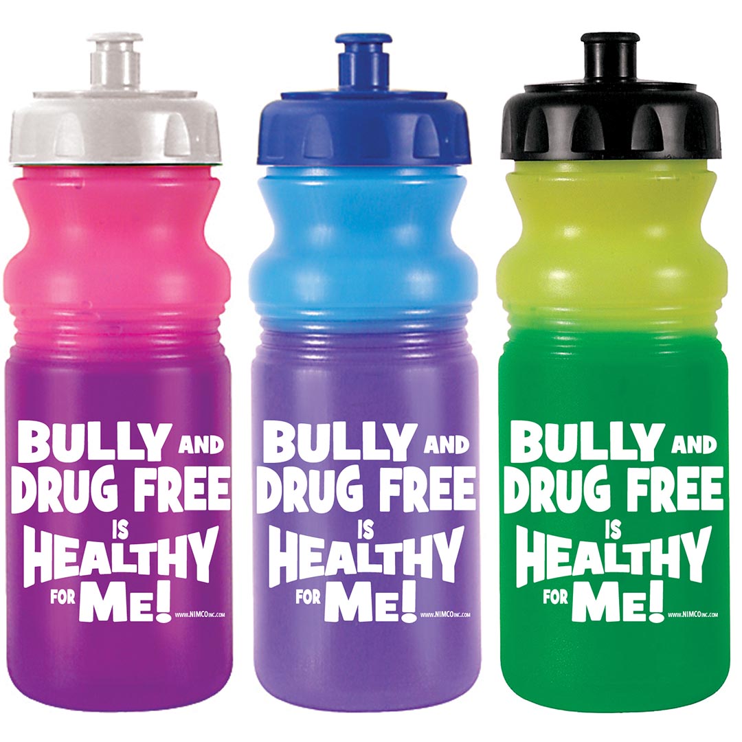Bully and Drug Free is Healthy for Me – Color Changing 20 oz. Sports Bottle