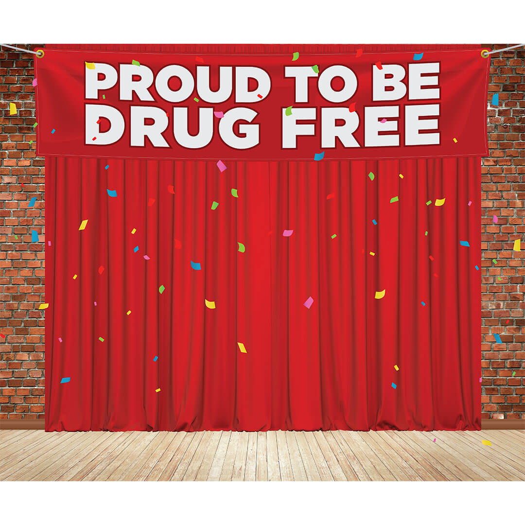 Proud To Be Drug Free Photo Booth Backdrop Proud To Be Drug Free Photo Booth Backdrop