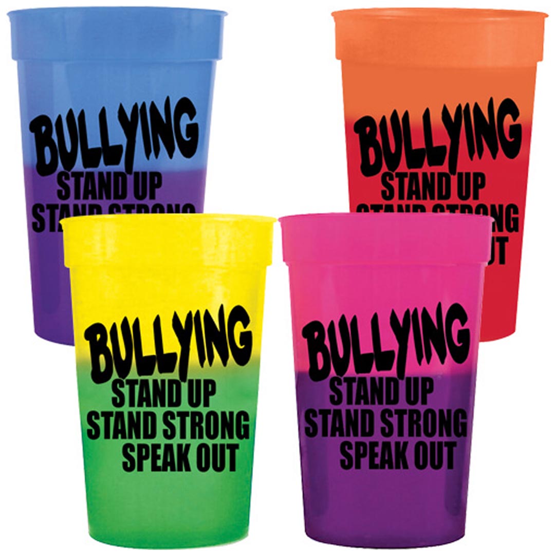 Bullying Stand Up Speak Out – Assorted Color Changing 17 oz. Stadium Cup