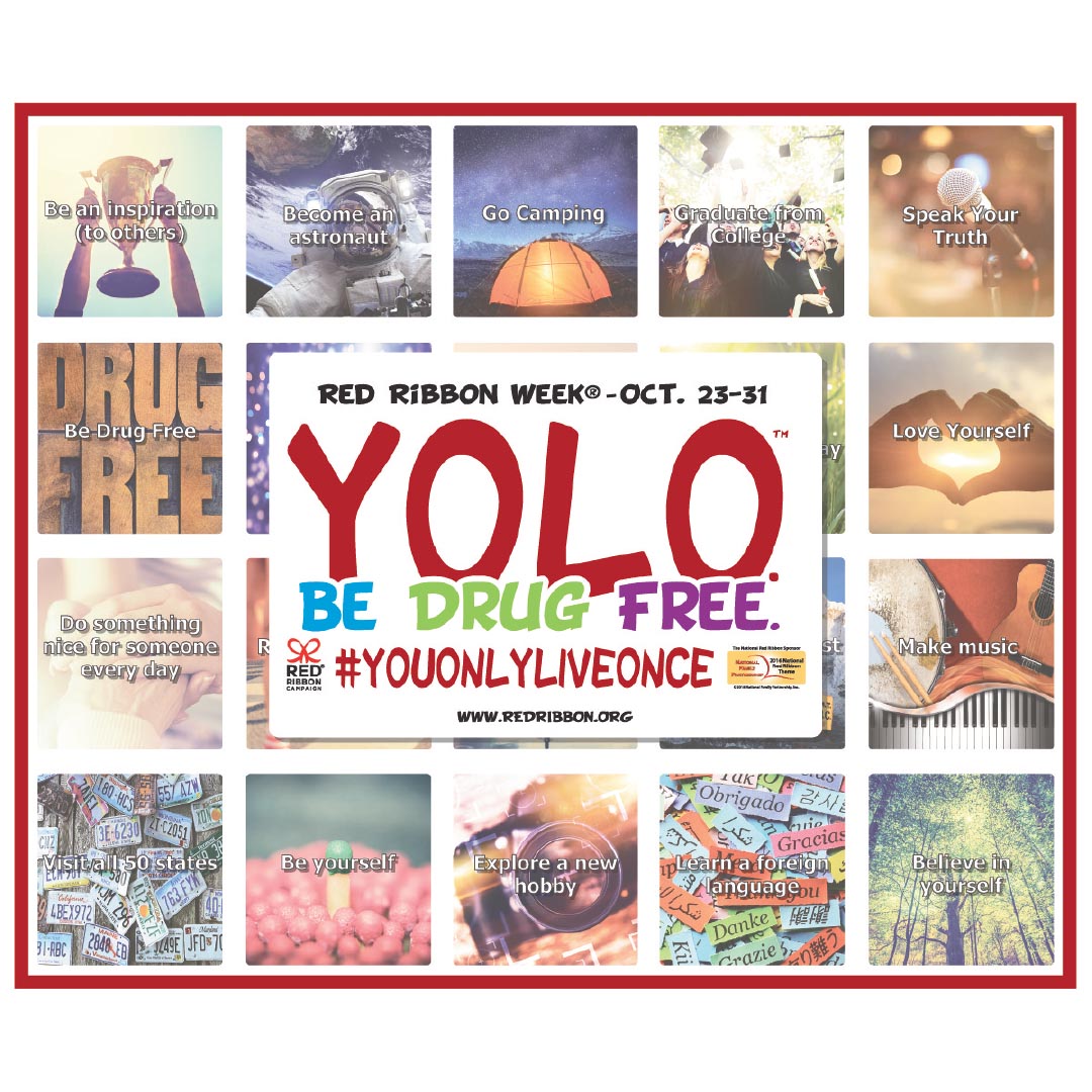 YOLO. Be Drug Free. Poster