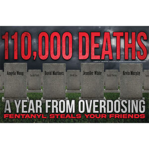 Fentanyl Poster: 110,000 Deaths