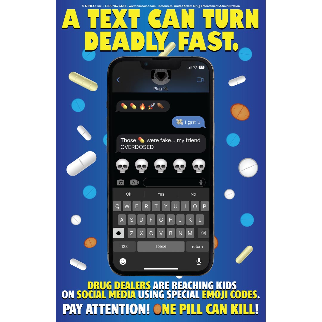 Fentanyl Poster: A Text Can Turn Deadly Fast.