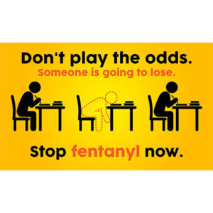 Fentanyl Poster: Don’t Play The Odds. Stop Fentanyl Now.