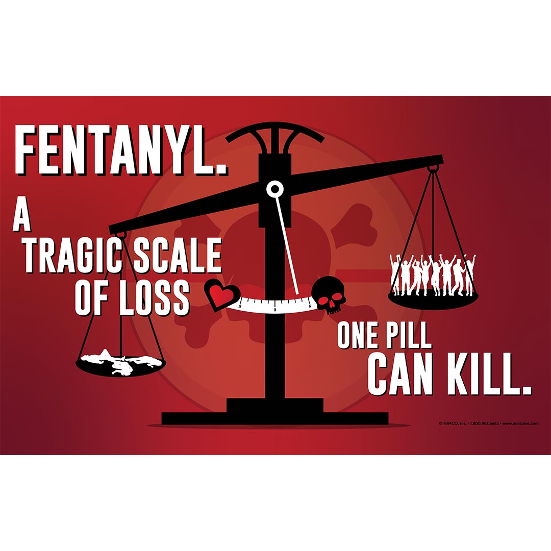 Fentanyl Poster: Fentanyl A Tragic Scale Of Loss