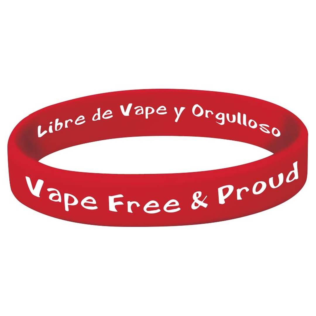 Vape Free & Proud Bracelet (English & Spanish)