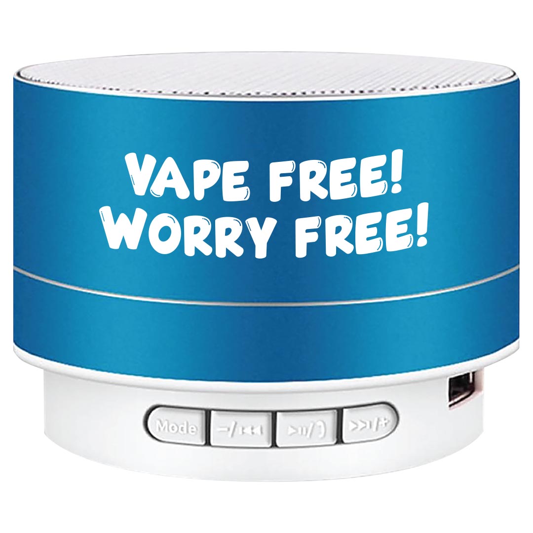 Vape Free! Worry Free! Bluetooth Speaker
