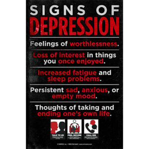 Mental Health Poster: Signs Of Depression
