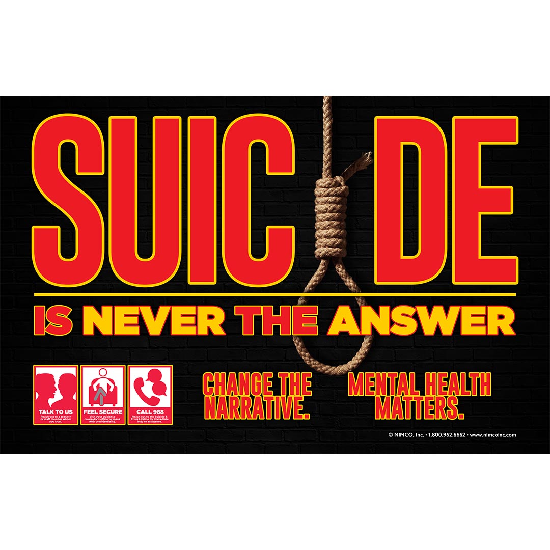 Suicide Prevention Poster: Suicide Is Never The Answer