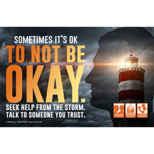 Mental Health Poster: Sometimes It’s Ok To Not Be Okay