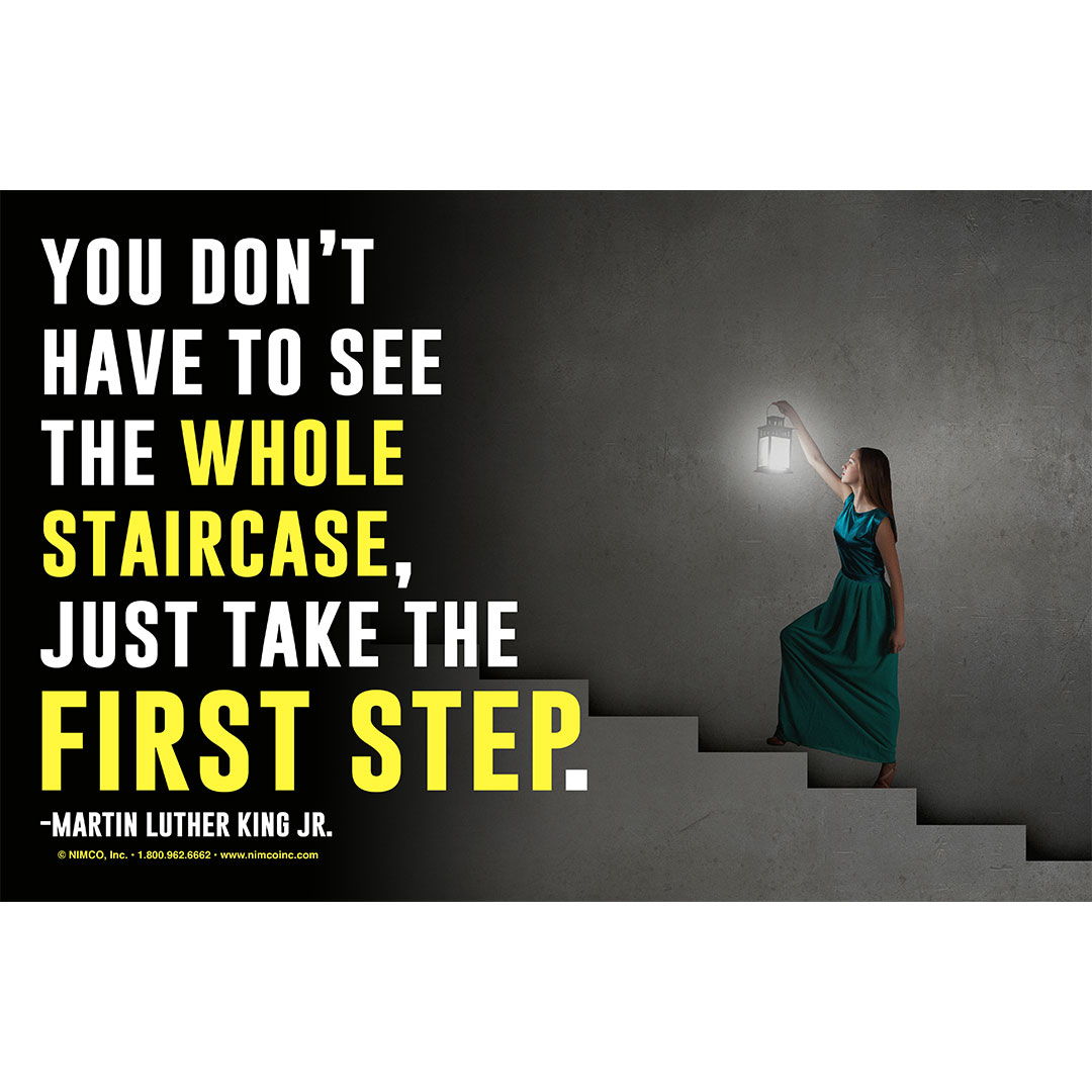 Mental Health Poster: You Don’t Have To See The Whole Staircase