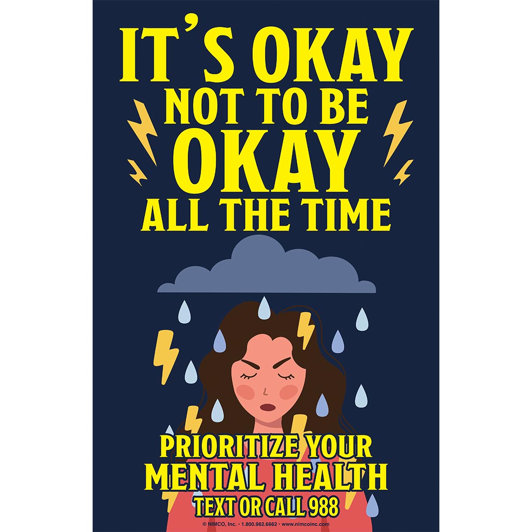 Mental Health Poster: It’s Okay Not To Be Okay