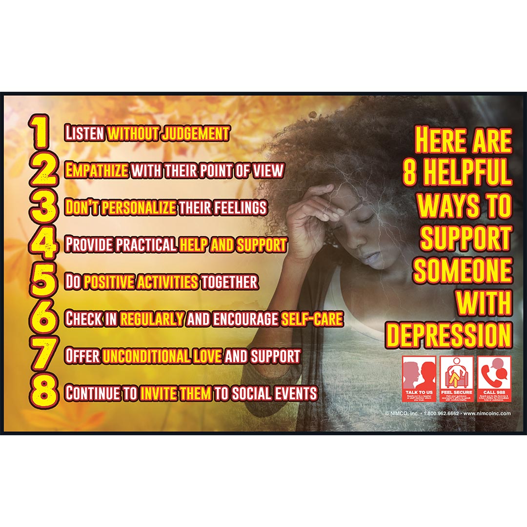Mental Health Poster: 8 Helpful Ways To Support
