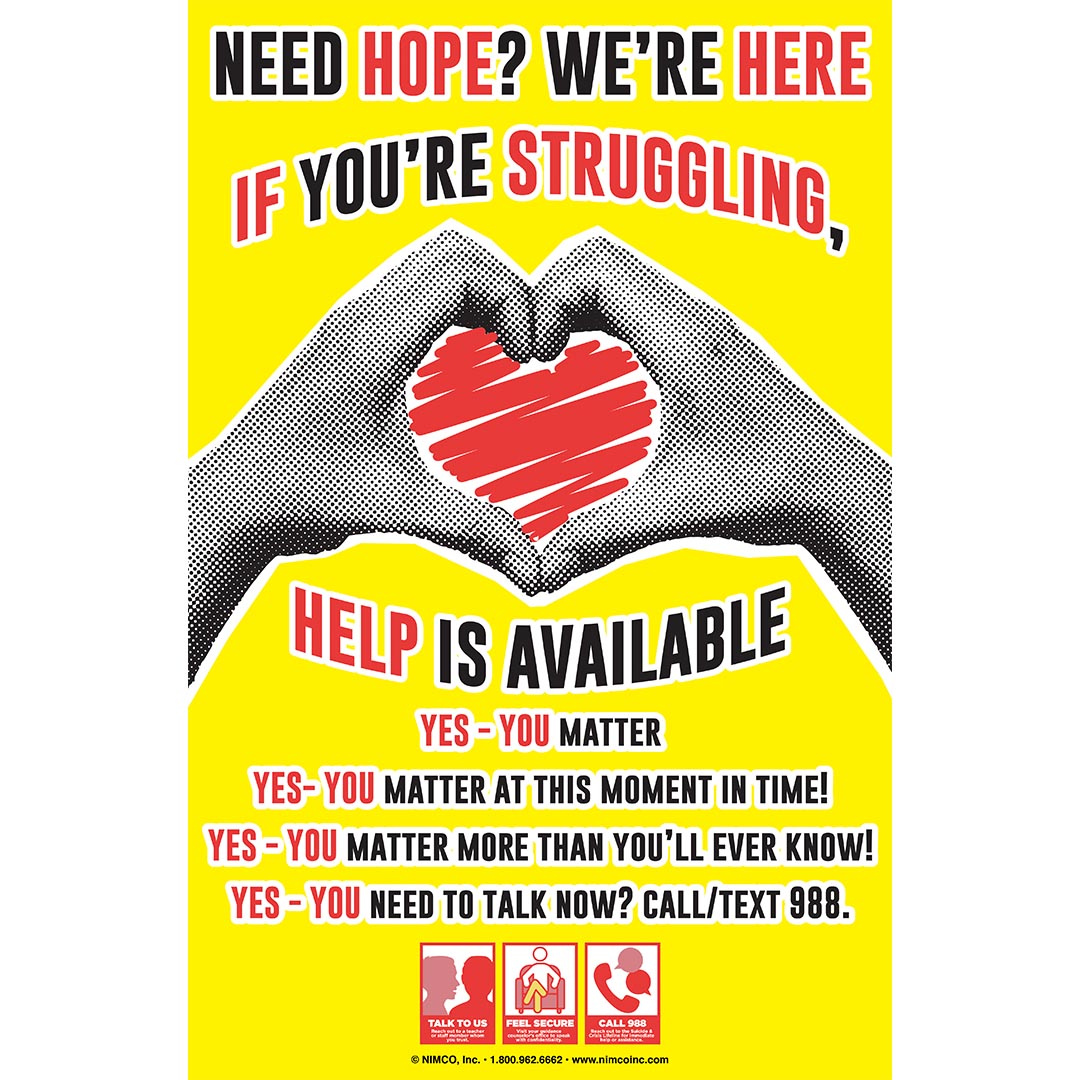 Mental Health Poster: Need Hope? We’re Here