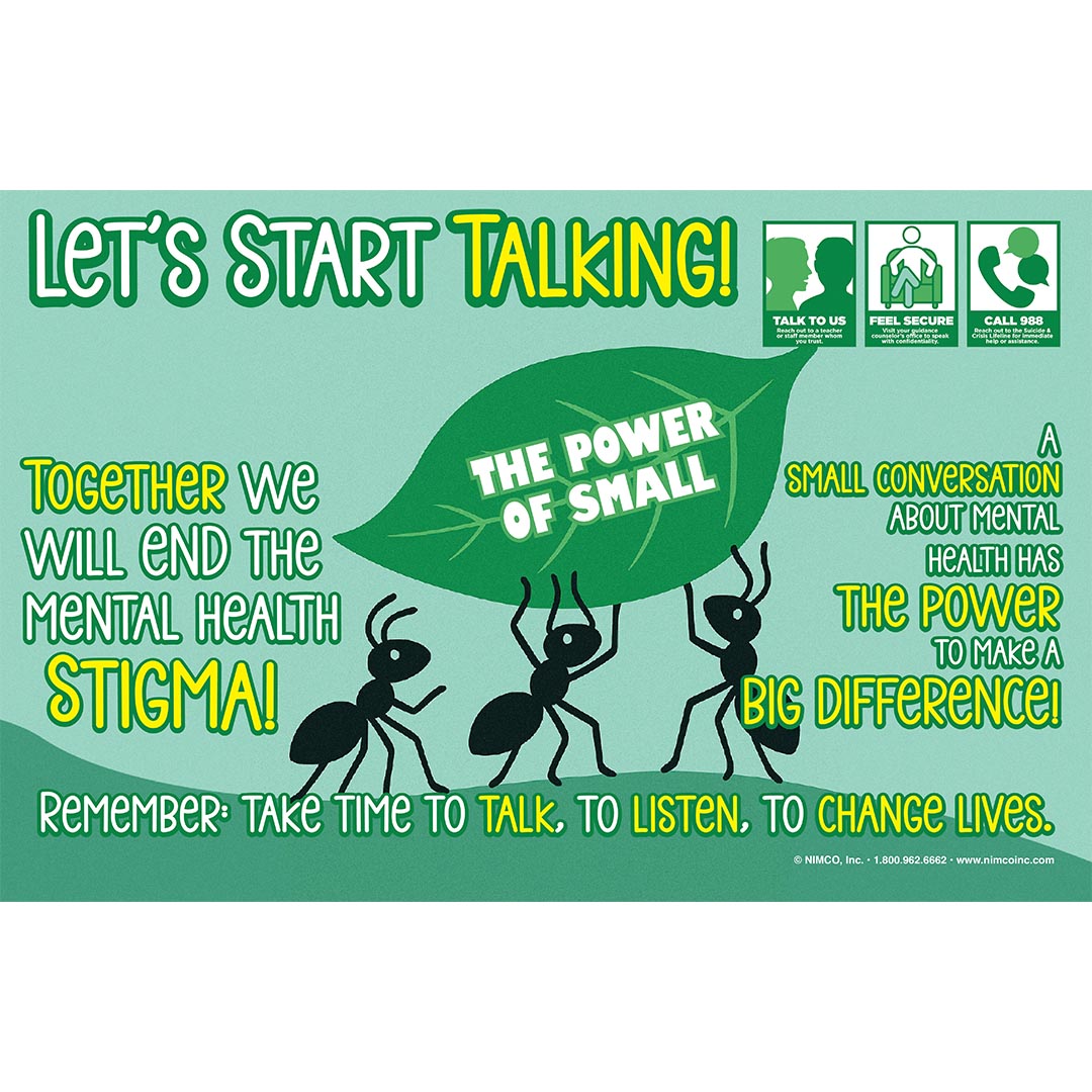 Mental Health Poster: Let’s Start Talking!
