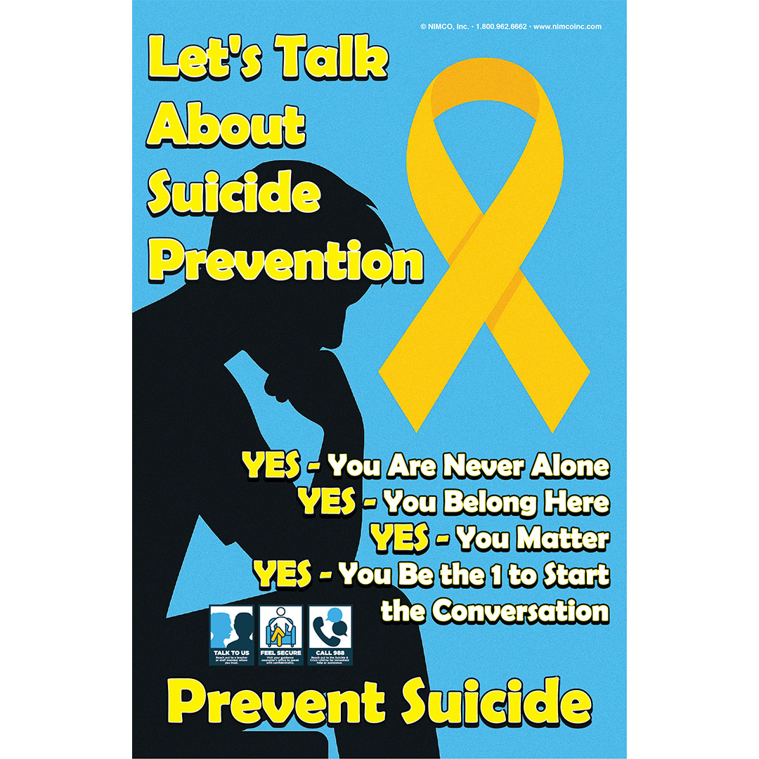 Suicide Prevention Poster: Let’s Talk About Suicide Prevention