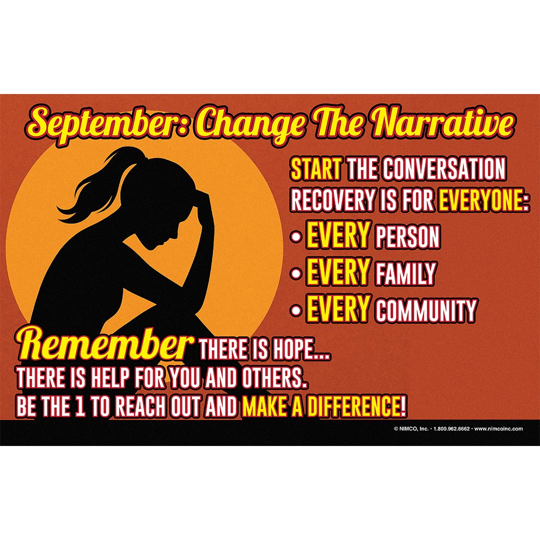 Suicide Prevention Poster: September-Change The Narrative