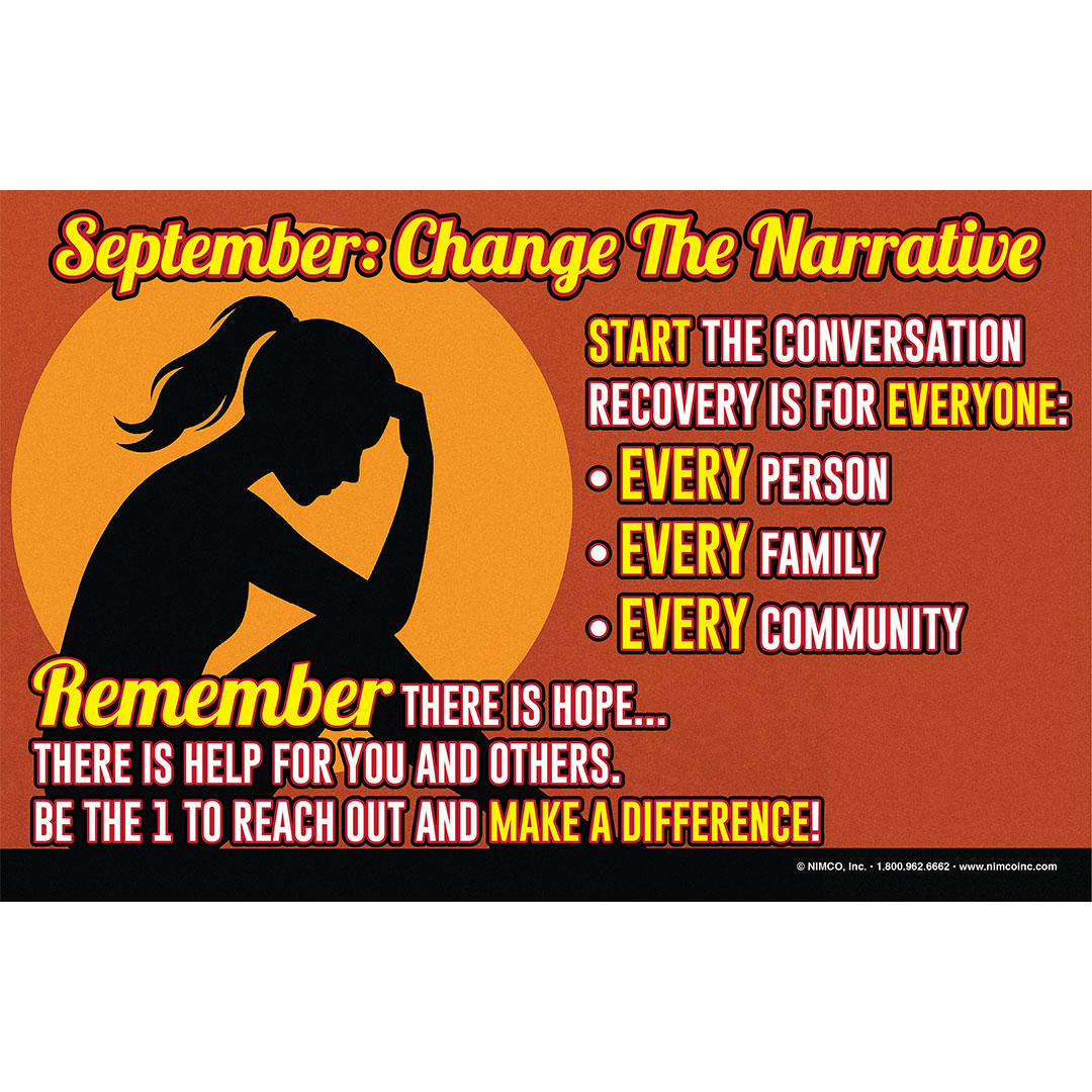 Suicide Prevention Poster: September-Change The Narrative