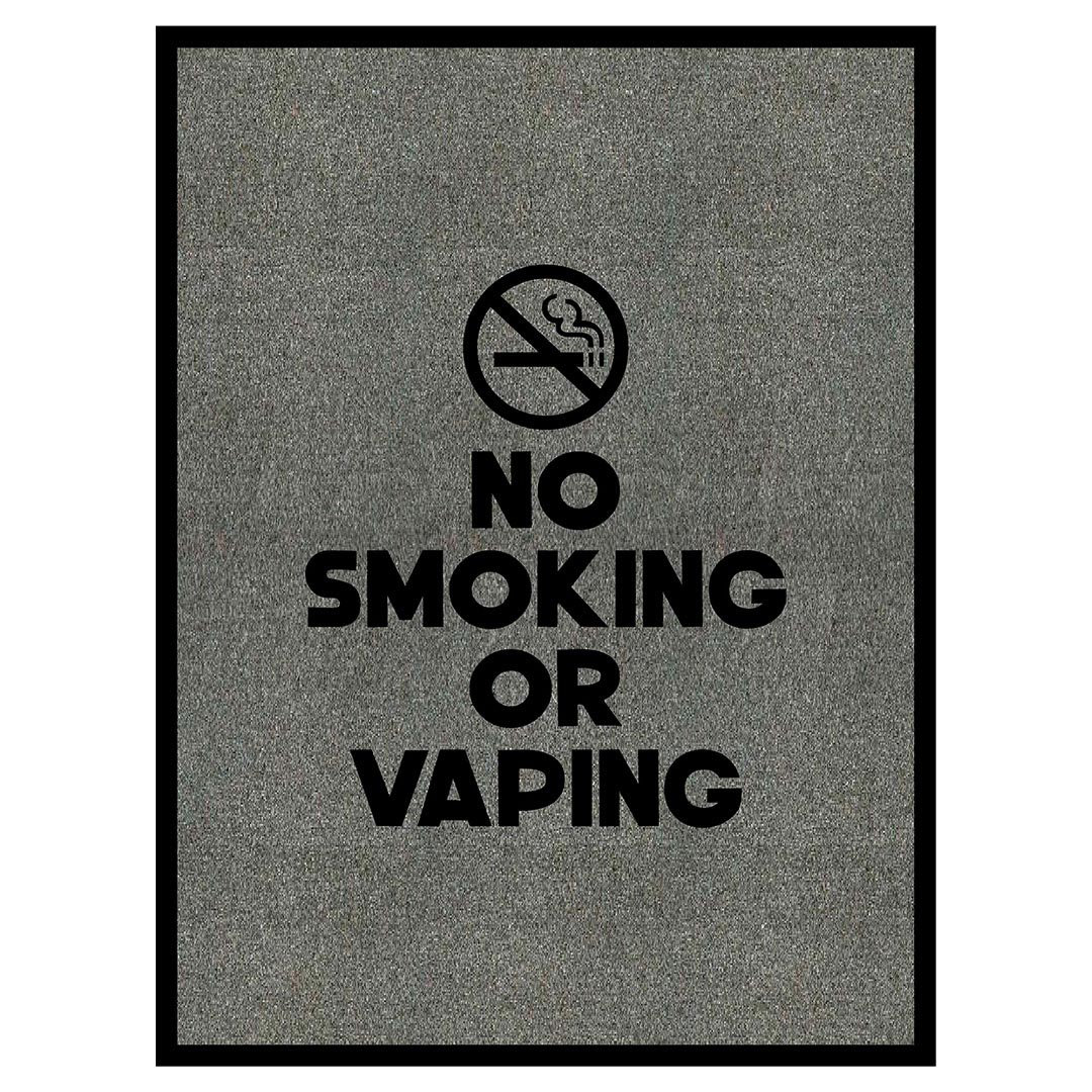 No Smoking Or Vaping Floor Mat – 3′ X 4′